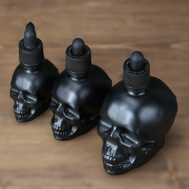 Skull bottle dropper for cocktails. All Glass