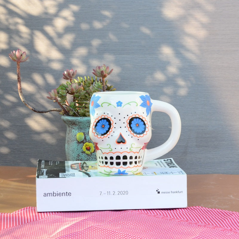 Creative Skull Stereo Ceramic Mug Halloween