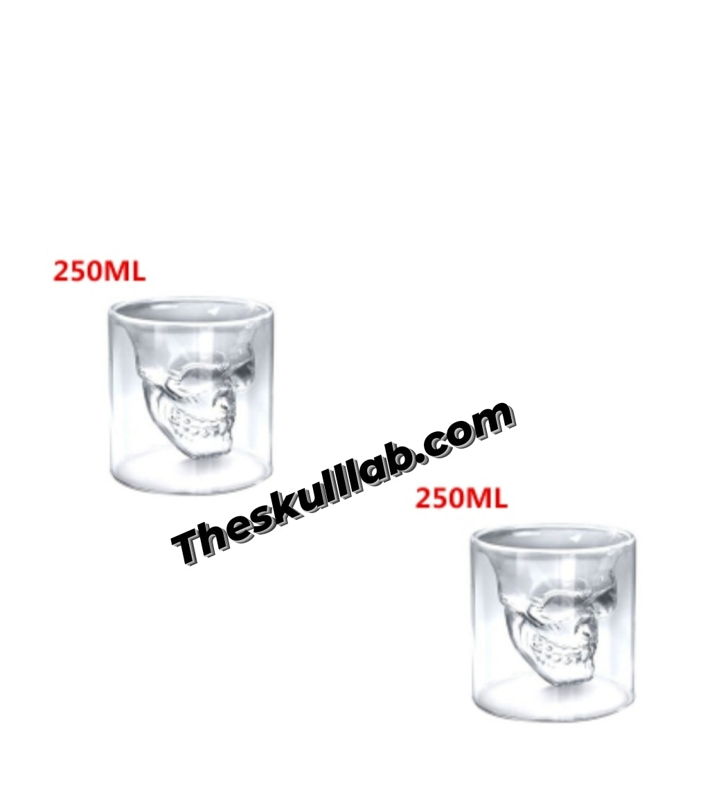 Skull Shot Transparent Glass Decor