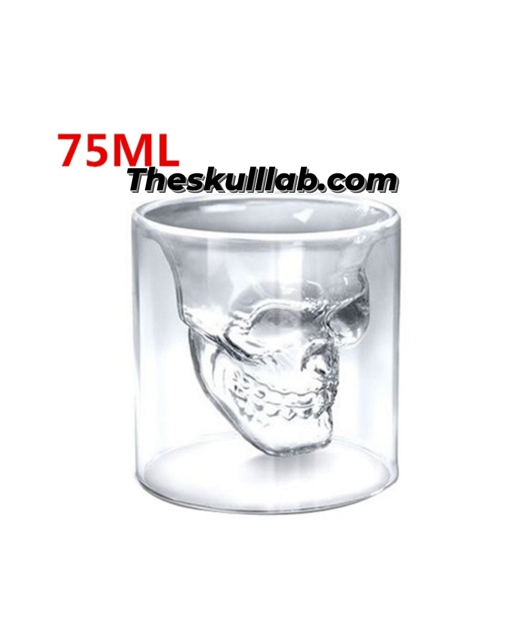 Skull Shot Transparent Glass Decor