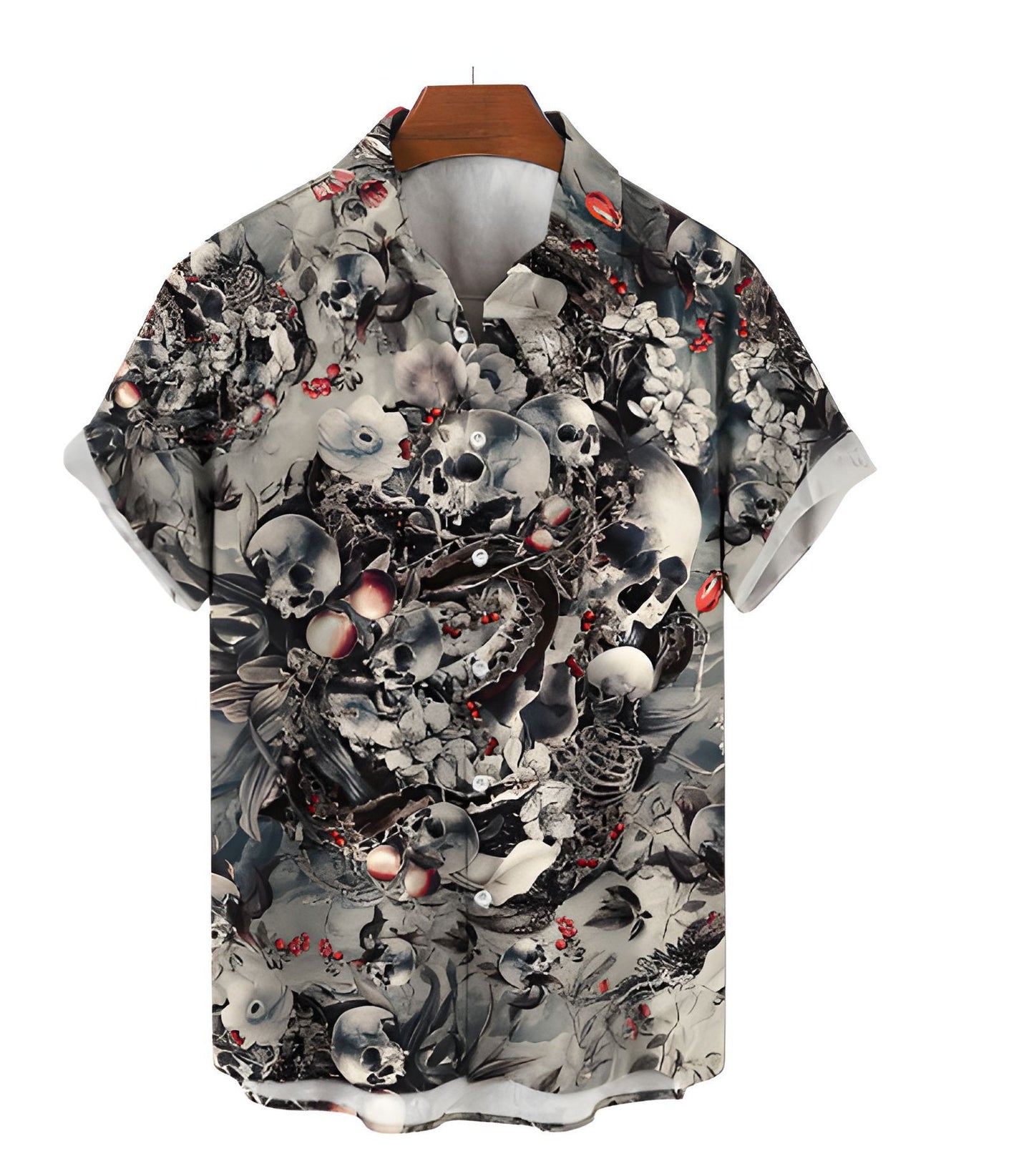 Retro Skull Head 3D Printed Leisure Loose Shirt *3 Styles