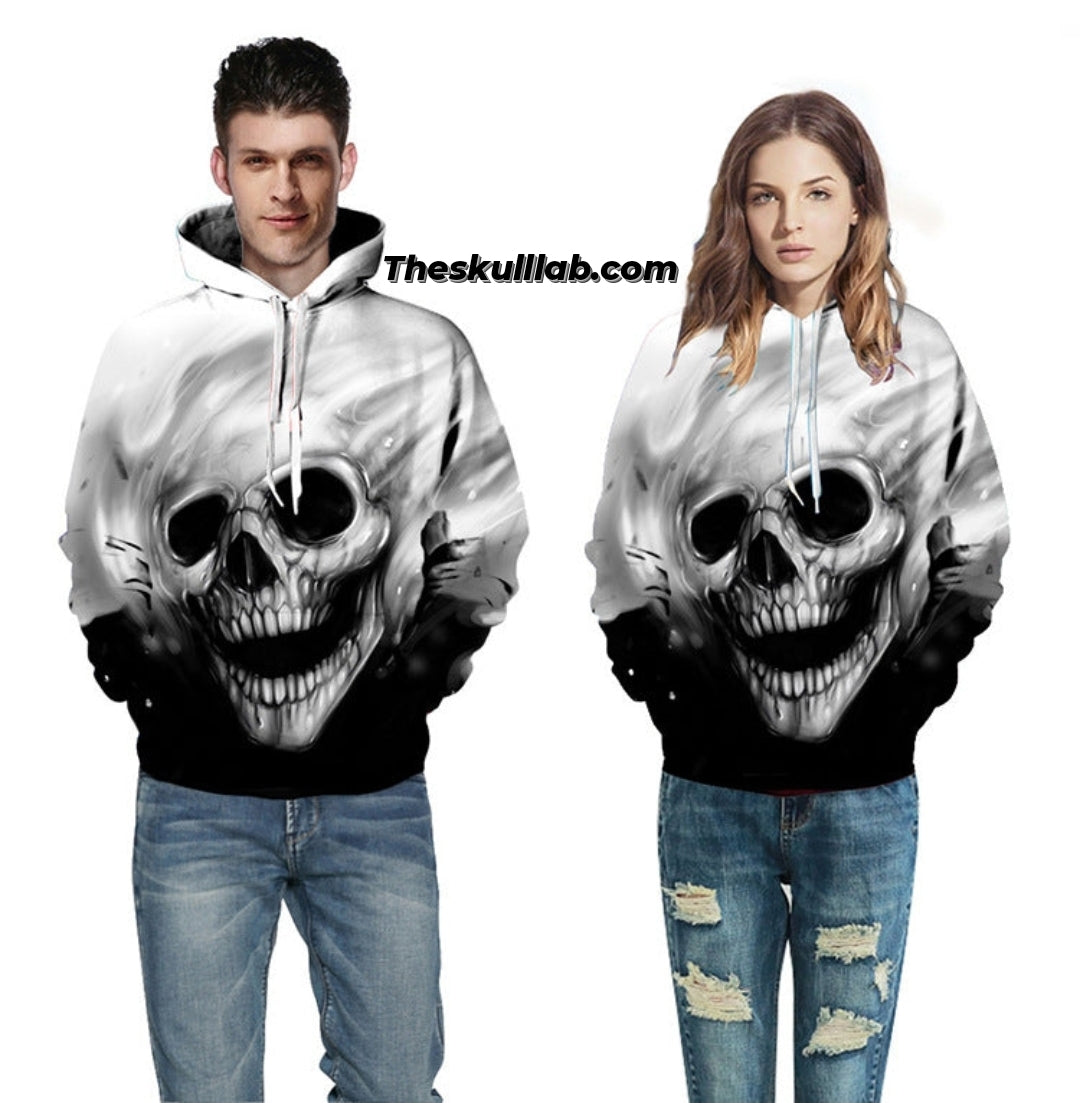 Fading Skull Hoodie Female & Male