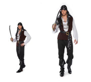 Men's Cosplay Halloween Pirates Of The Caribbean Costume