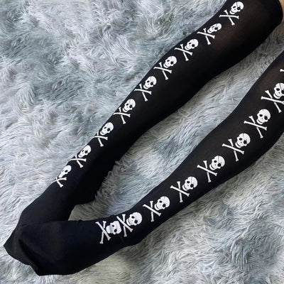 Skull Stockings and Over-knee Socks Japanese Soft Girl Cute Butterfly *7 Styles