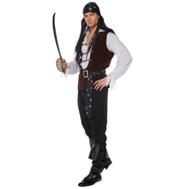 Men's Cosplay Halloween Pirates Of The Caribbean Costume