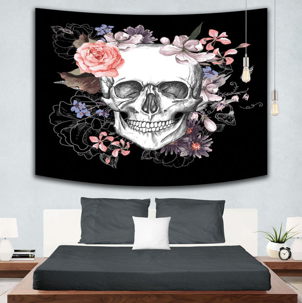 Skull Hanging Painting Bedroom Wall tapestries'