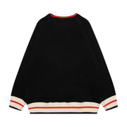 American Skull Jacquard Vintage Design Sweater
