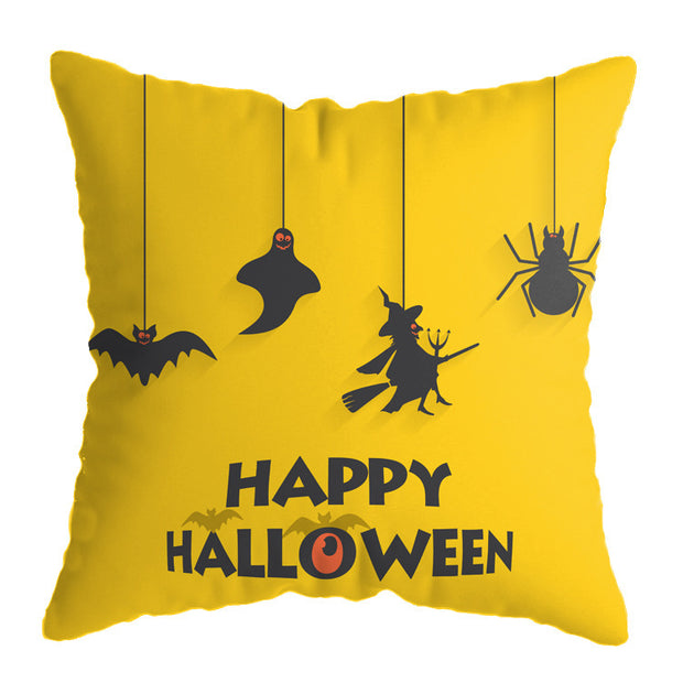 Linen Skull Halloween-inspired Nightmare Xmas Pillow Cover *29 Styles