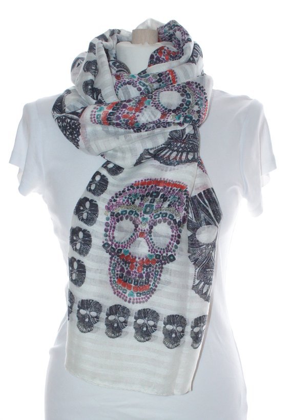 Colorful Skull Scarf