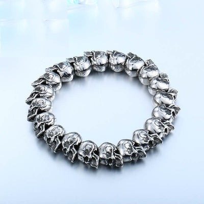 All-match Skull Steel Warrior Punk Bracelet