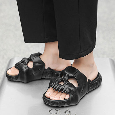 Men sizes Fashion Indoor And Outdoor Wear Skull Sandals