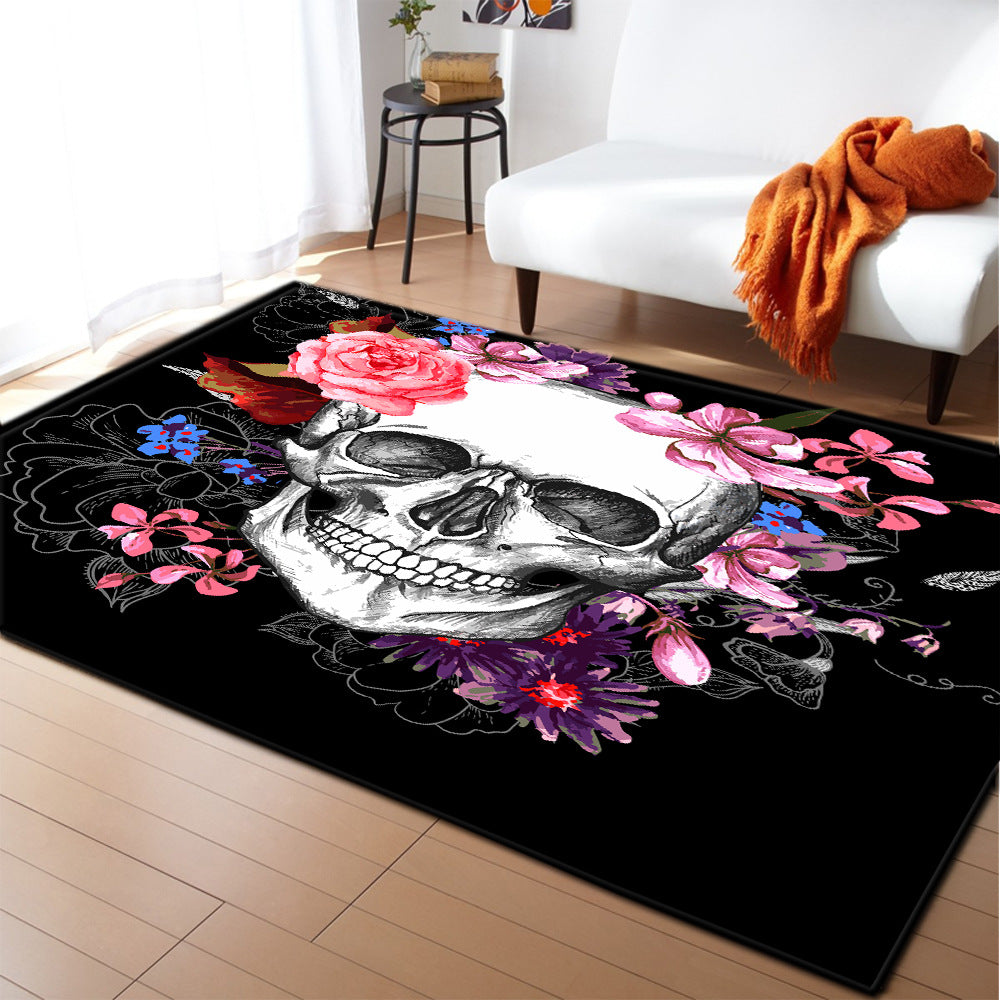 Skull living room bedroom dining room mat