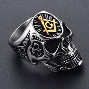 Stainless steel skull ring