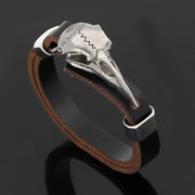 Viking Bracelet Pirate Crow Skull Bracelet