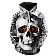 Decaying Skull Head Hoodie