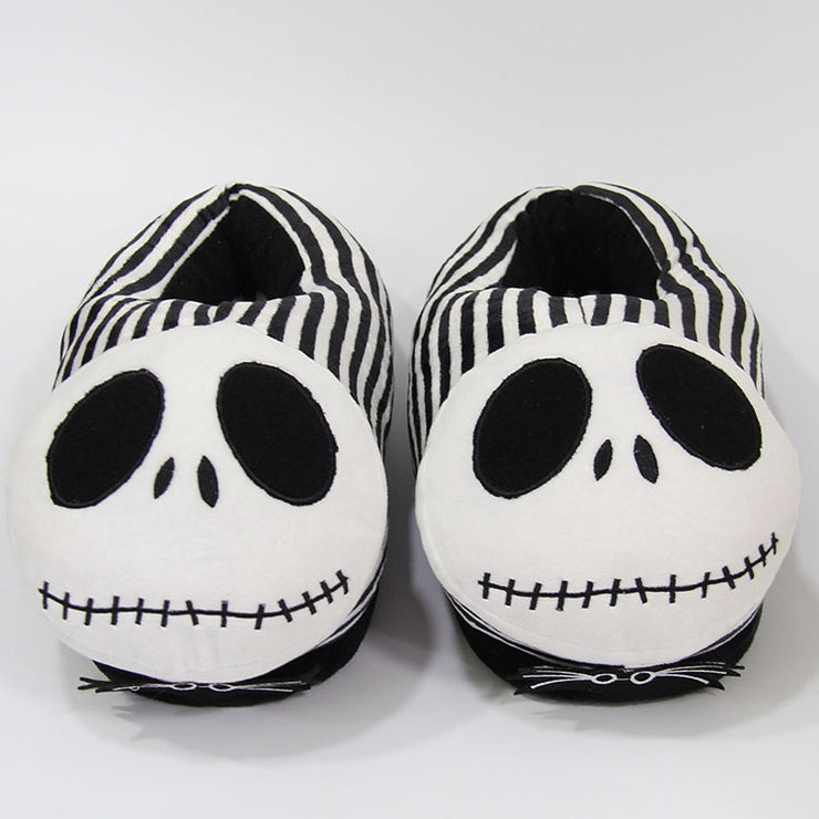 Nightmare before Christmas Skull Pumpkin Prince Jack Plush Slippers Men and Women Cotton