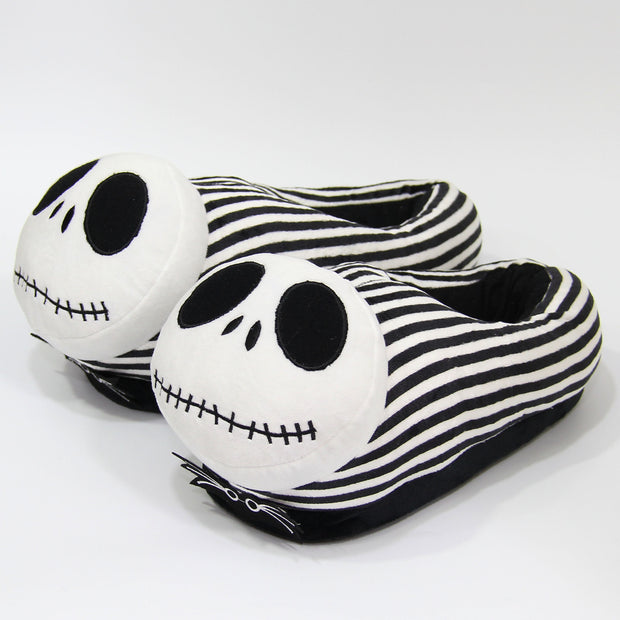 Nightmare before Christmas Skull Pumpkin Prince Jack Plush Slippers Men and Women Cotton