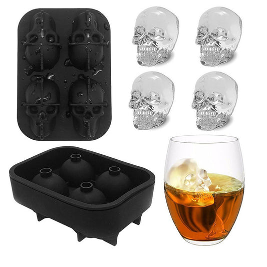 Creative Halloween 3D Silicone Skull Ice tray
