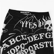 Personalized Retro Skull Simple Print Casual Ouiji Leggings