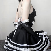 Summer Souple Dating Mini Black Skirt
