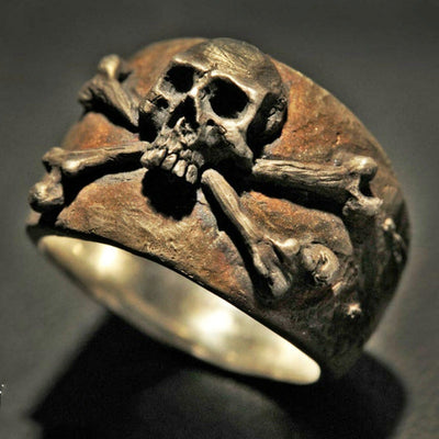 Nostalgic Skull Personality Men's Ring
