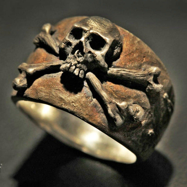 Nostalgic Skull Personality Men's Ring