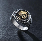 Retro Punk Skull Men's Ring