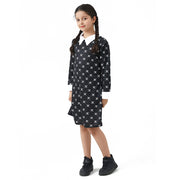 Children's Cos Adams Family Costume Female Skull Dress