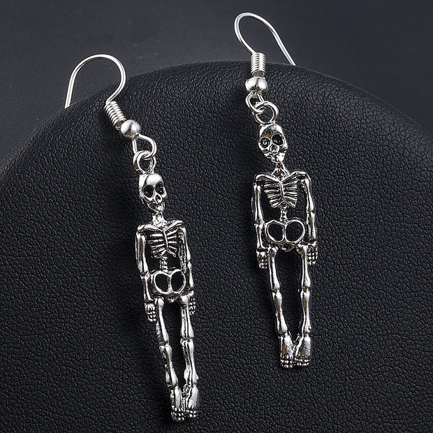 Skeleton Skull pendant earrings
