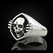 T.S.L. Retro Punk Skull Men's Ring