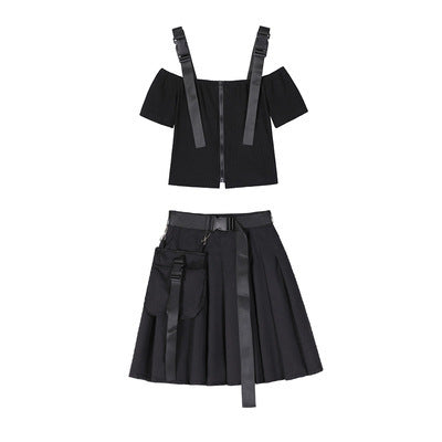 Functional A-line skirt suit