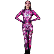 Halloween Women's Printed Skull Jumpsuit