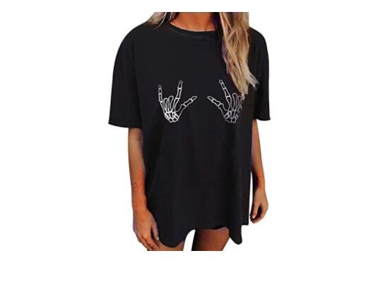 Women's Short Sleeved Vintage T-shirt Skull Print High Street Fashion *14 Styles