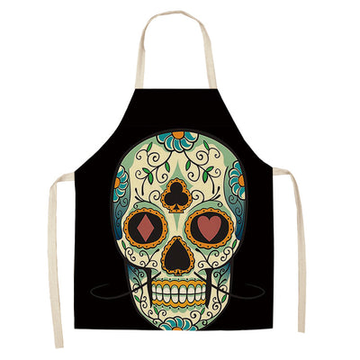 Creative Cotton And Linen Skull Series Apron *26 styles