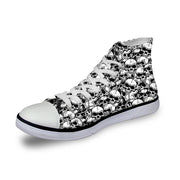 Skull Pattern Custom All Size Canvas Shoes