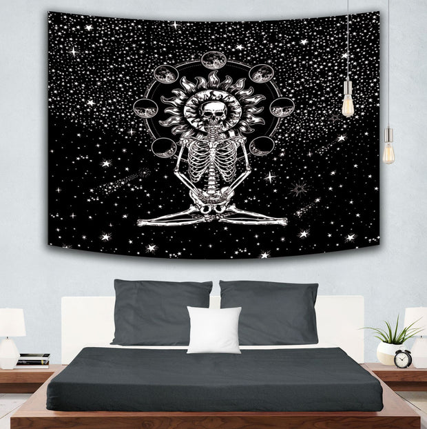 Skull Hanging Painting Bedroom Wall tapestries'
