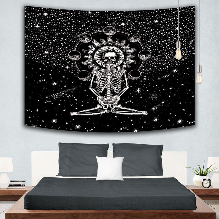 Skull Hanging Painting Bedroom Wall tapestries'