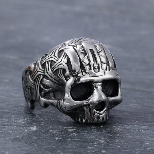 Skull Shaped Men's Titanium Steel Ring