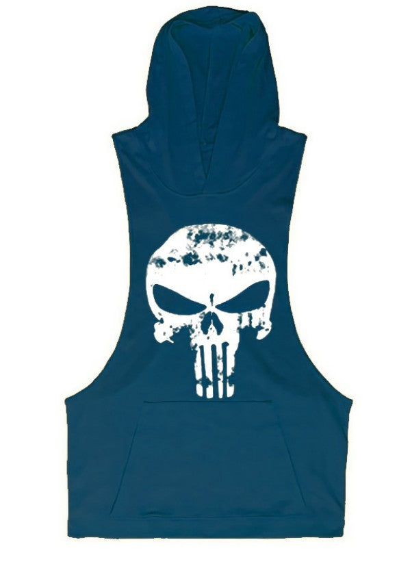 Hooded Skull Bodybuilding Tank Top