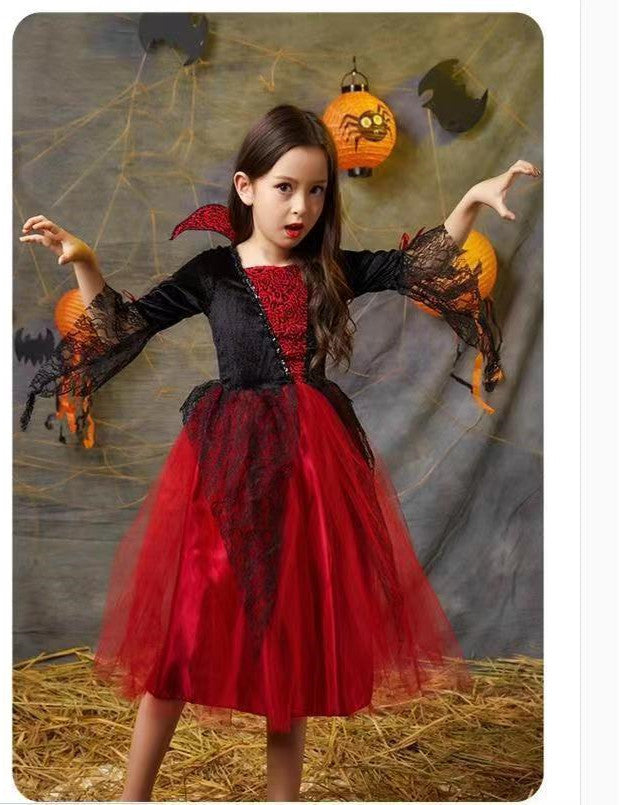 Children's Halloween Witch Clothing Suit