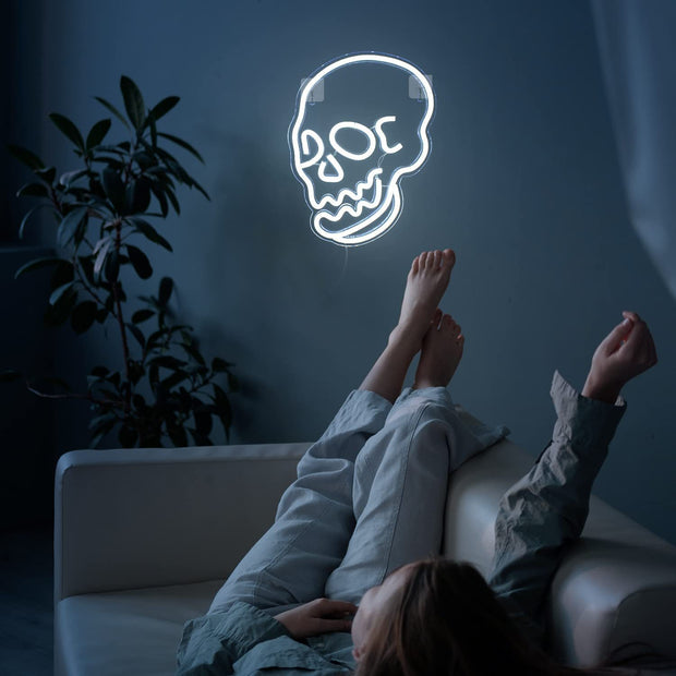 Halloween and any time Decor LED Neon Skull night light