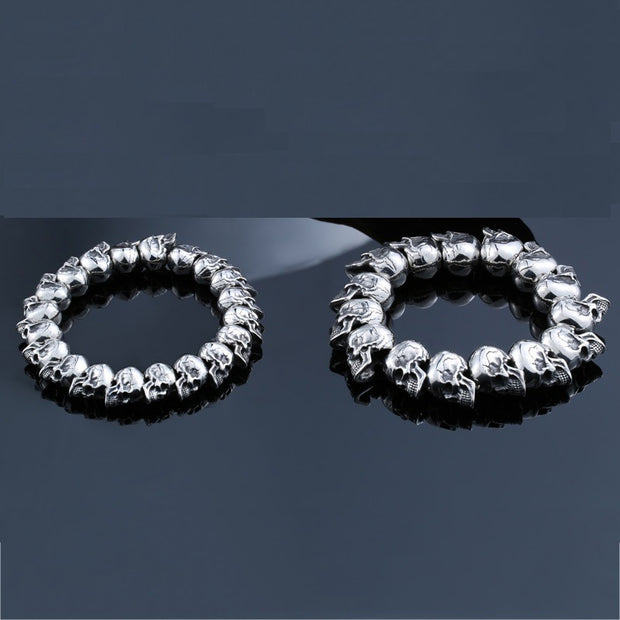 All-match Skull Steel Warrior Punk Bracelet
