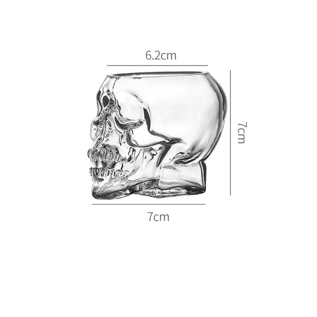 Halloween Inspired Skull-shaped Whiskey Glass
