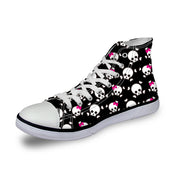Skull Pattern Custom All Size Canvas Shoes