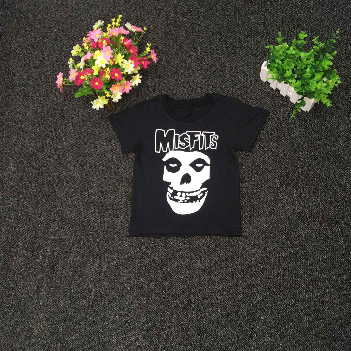 Punk Rock Skull Toddlers Cotton T-Shirt "Misfits"