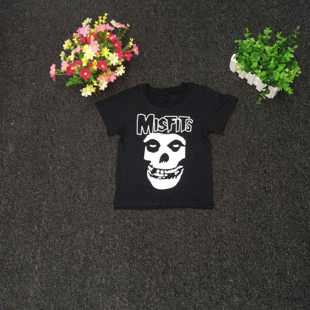 Punk Rock Skull Toddlers Cotton T-Shirt "Misfits"