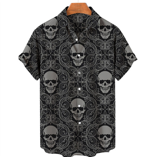 Loose Breathable Vintage  Hawaiian Short-sleeved Shirt *4 Styles