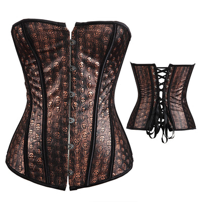 Skull Head Sexy Court Corset Top