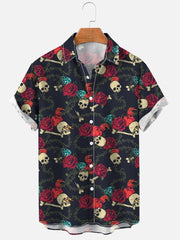 Printed Men's Vintage button-up Shirt *12 Styles
