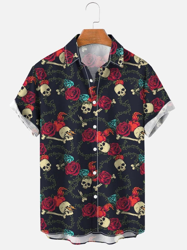 Printed Men's Vintage button-up Shirt *12 Styles